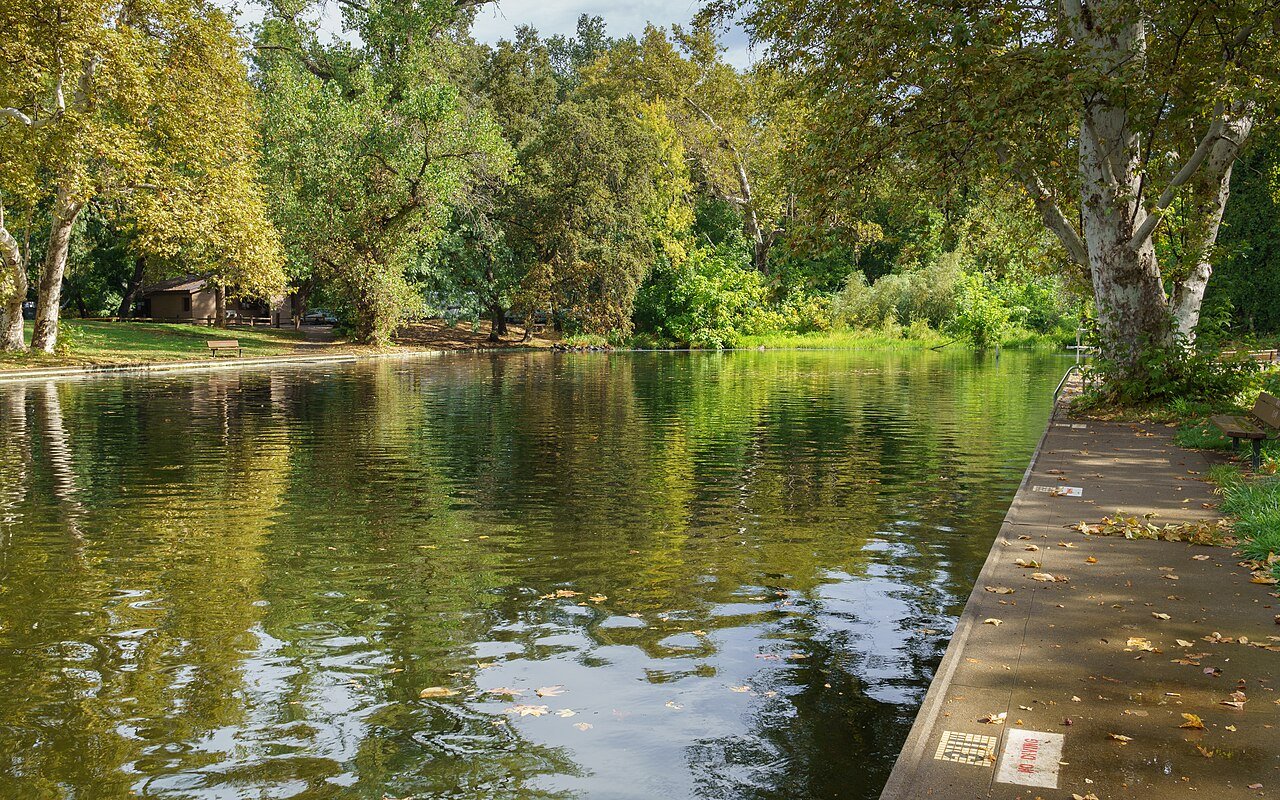 Sycamore Pool on Big Chico Creek in the One-Mile Recreation Area of Lower Bidwell Park